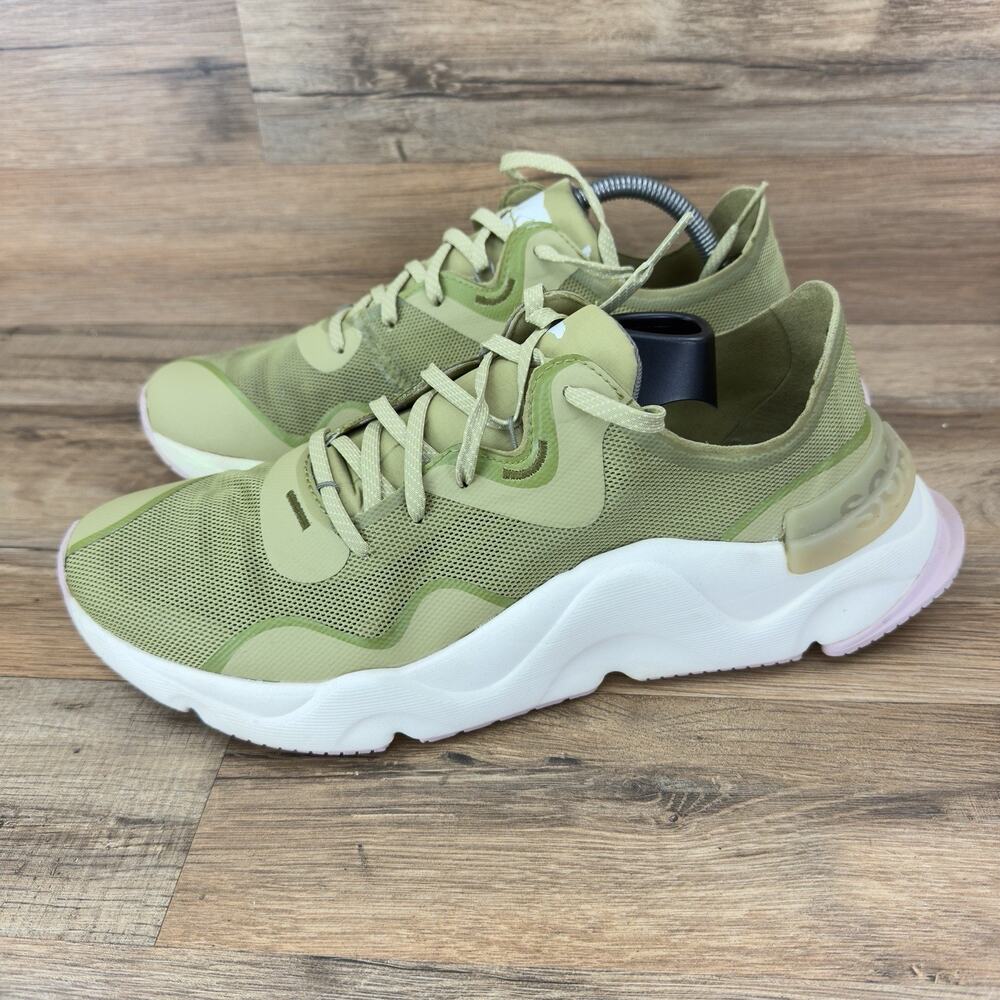 Sorel Shoes Womens sz 11 Green Mauve Kinetic Renegade Float Sneakers NL4699-358